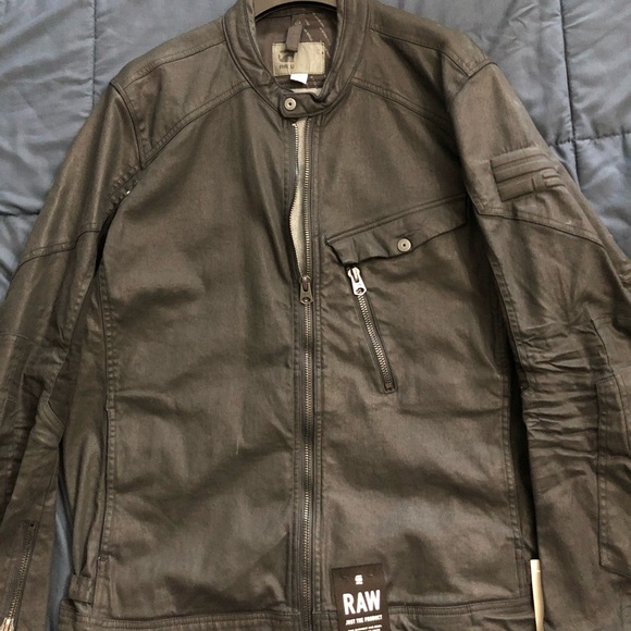 G Star Raw waxed denim men’s jacket